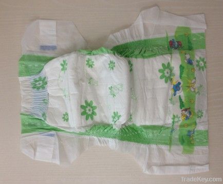 2013 New & Super soft clothlike baby diaper with velcro tapes