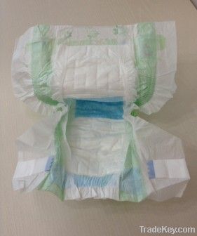 2013 New & Super soft clothlike baby diaper with velcro tapes