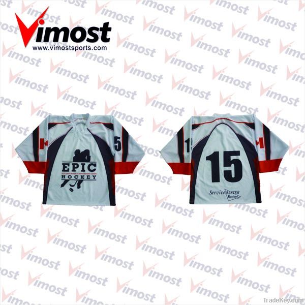 dye-sub ice hockey jersey/100% polyester/custom made