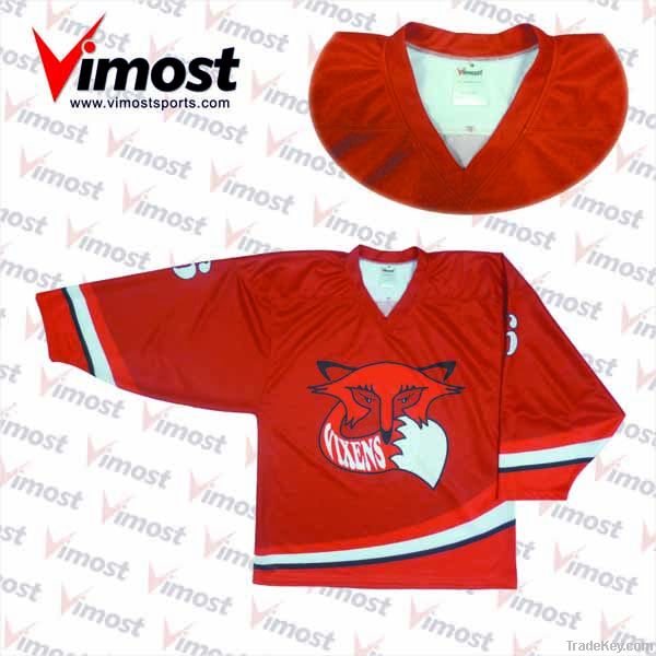 dye-sub ice hockey jersey/100% polyester/custom made