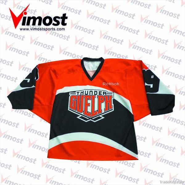 dye-sub ice hockey jersey/100% polyester/custom made