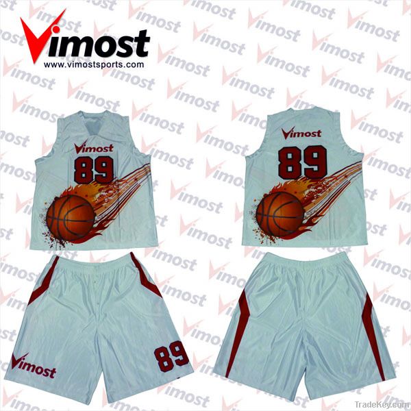 Custom 100 % polyester basketball tops