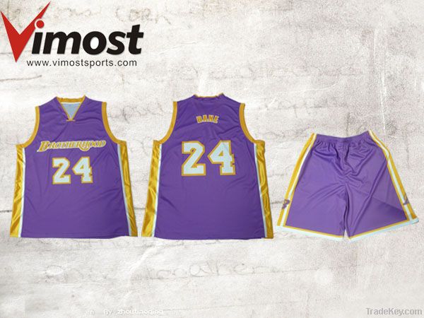 Custom 100 % sub-polyester basketball tops