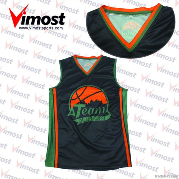dye-sub basketball wear/100% polyester/custom made