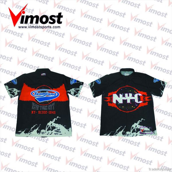 custom 100% polyester motorcycle shirts