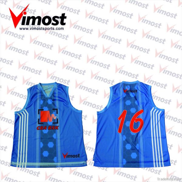 sublimation man's basketball top