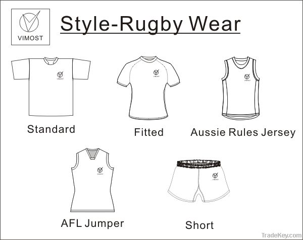 custom 100 % polyester rugby jersey