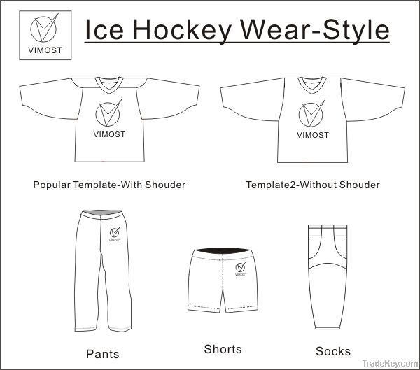 custom 100 % polyester ice hockey jersey