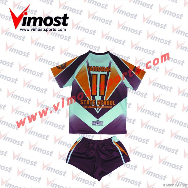 custom high quality men rugby wear, rugby jersey with sublimation