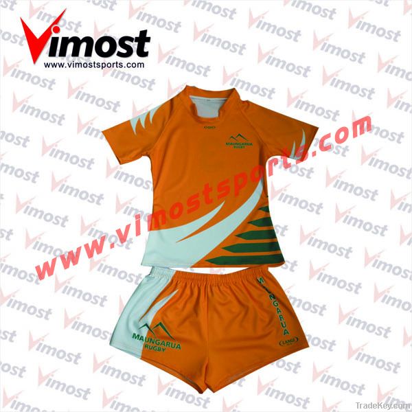 OEM custom high quality rugby jersey with sublimation