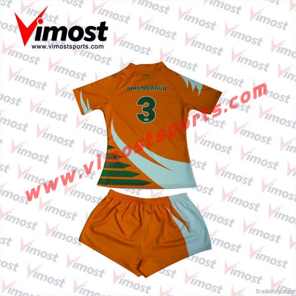 OEM custom high quality rugby jersey with sublimation