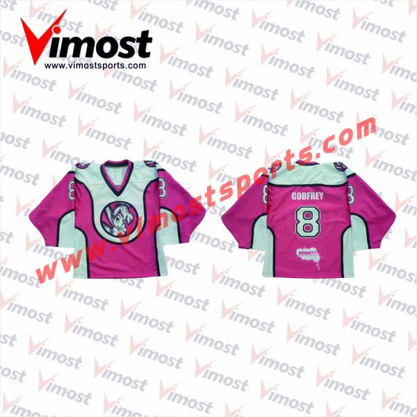 Pink Ice Hockey Jersey