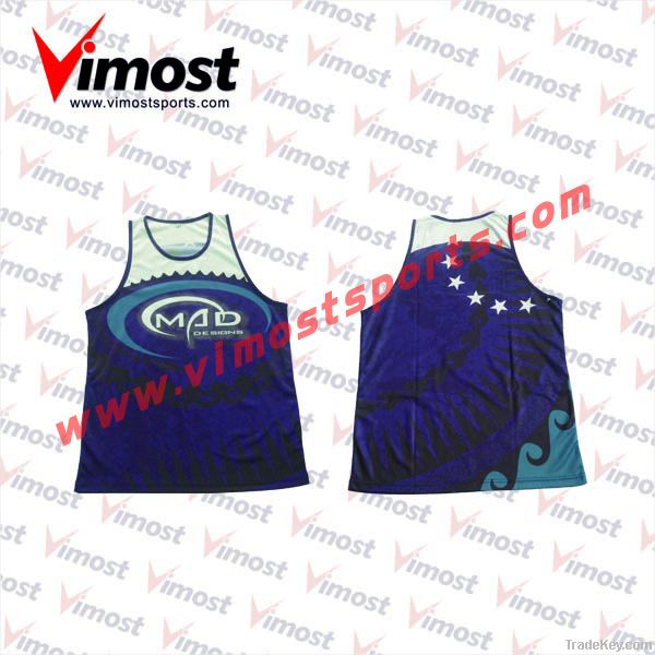 custom running singlet