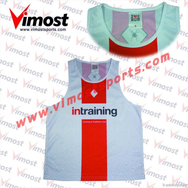 custom running singlet