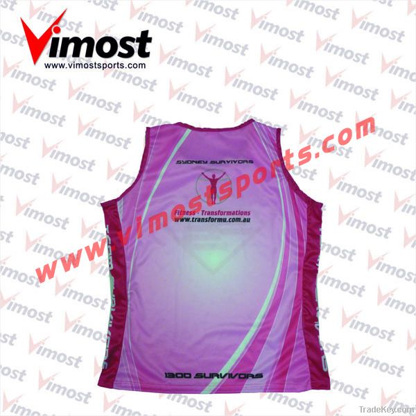 custom running singlet