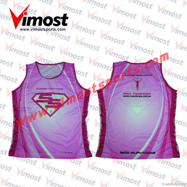 custom running singlet