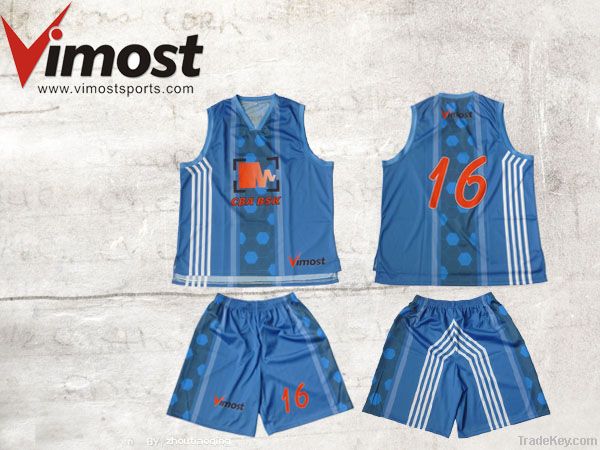 custom basketball uniform with sublimation