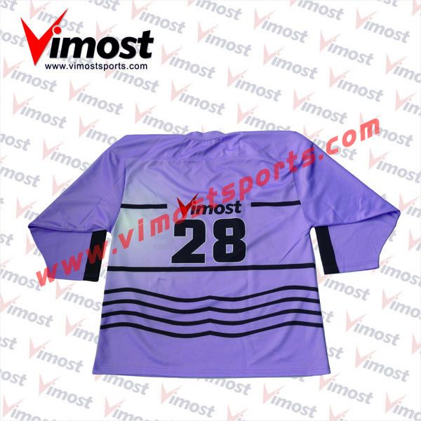 Custom purple hockey jersey