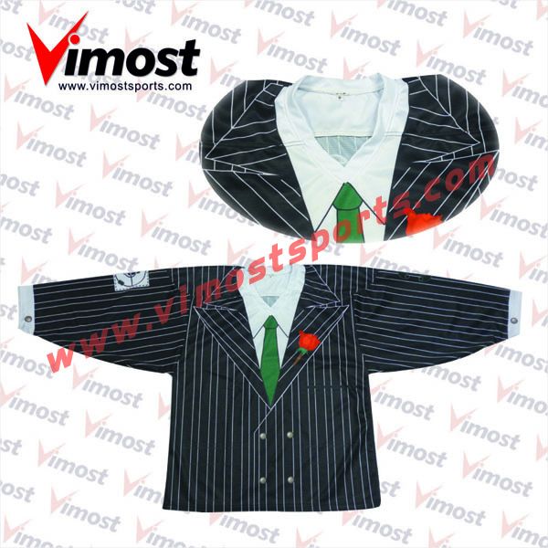 Business suit style ice hockey jersey