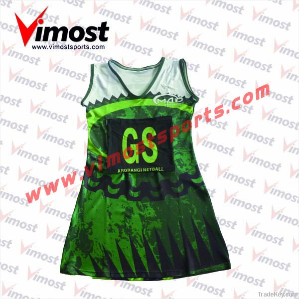 custom netball dress