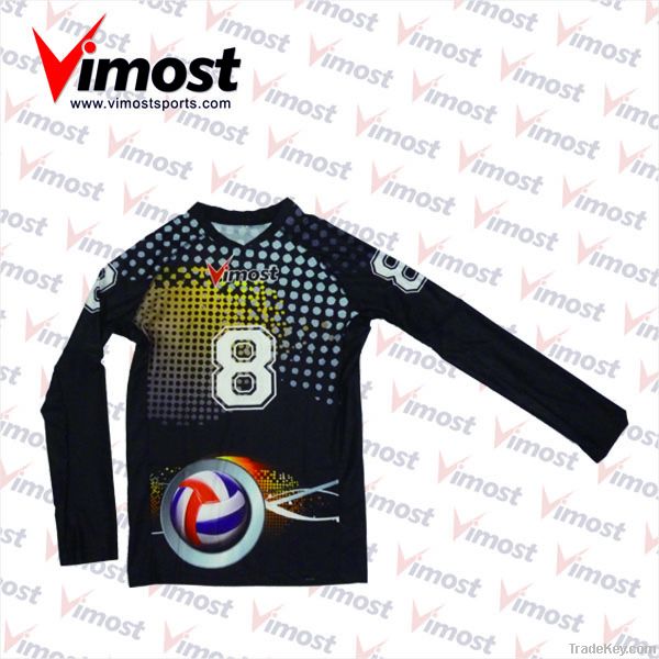 custom volleyball wear , jersey with sublimation