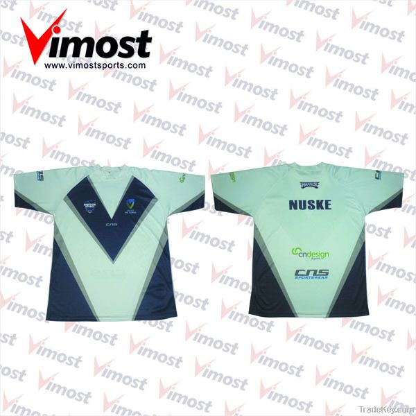 custom cricket training shirt with sublimation