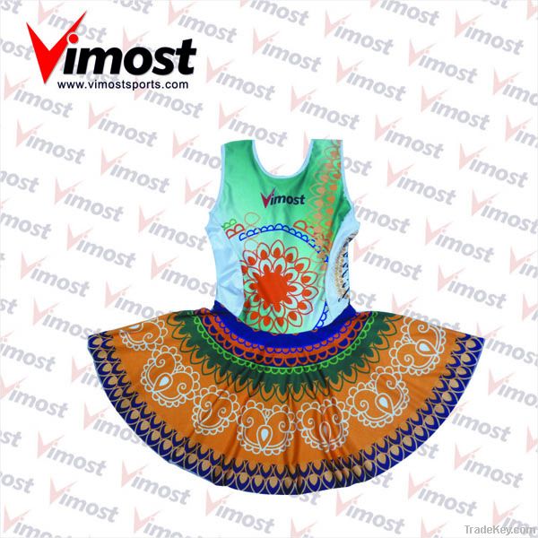 custom netball wear, netball dress with sublimation , OEM