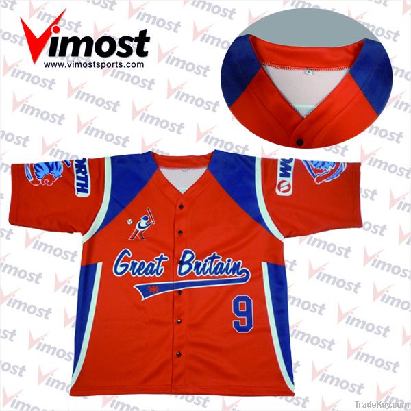 hot sale baseball jersey, baseball wear with sublimation