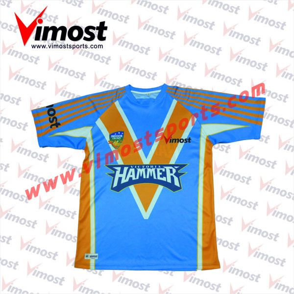 Custom 100%polyester cricket training shirt