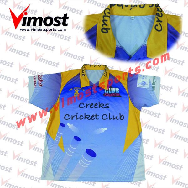 100%polyester cricket playing shirts