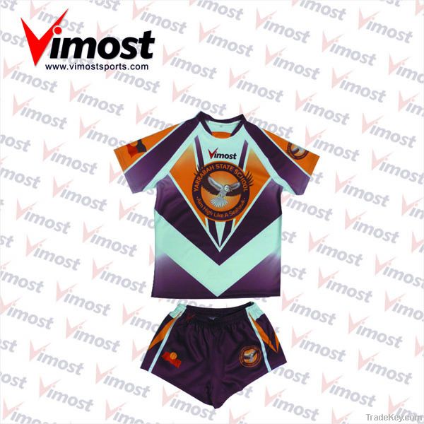 100% polyester sublimation rugby wear, jersey
