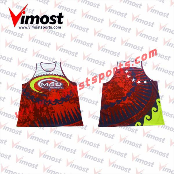 Custom sublimation running vest