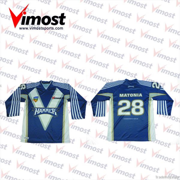 hot sale 100% polyester custom cricket uniform