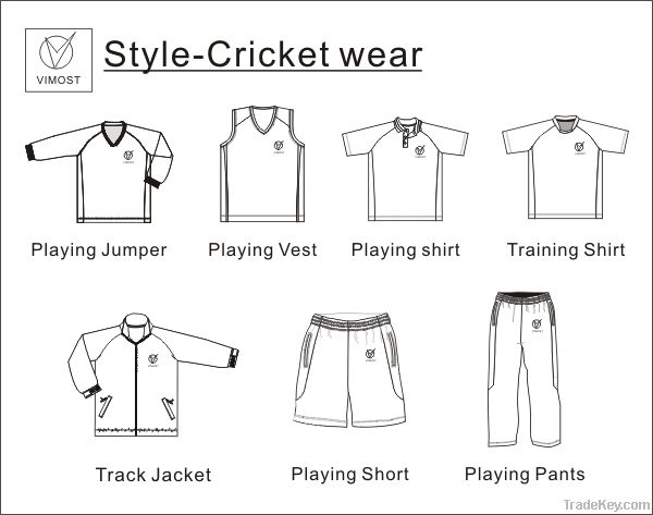 hot sale 100% polyester custom cricket uniform