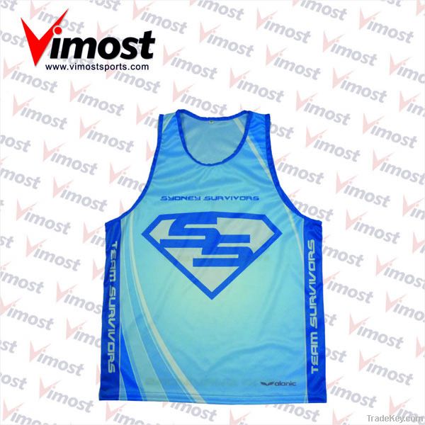 jogging singlet with sublimation, S-XXXL