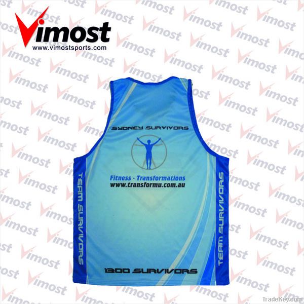 jogging singlet with sublimation, S-XXXL