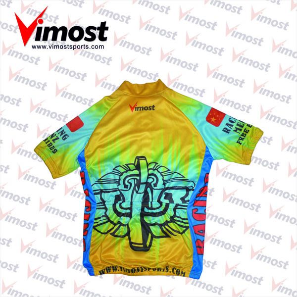 breathable cycling jersey with sublimation