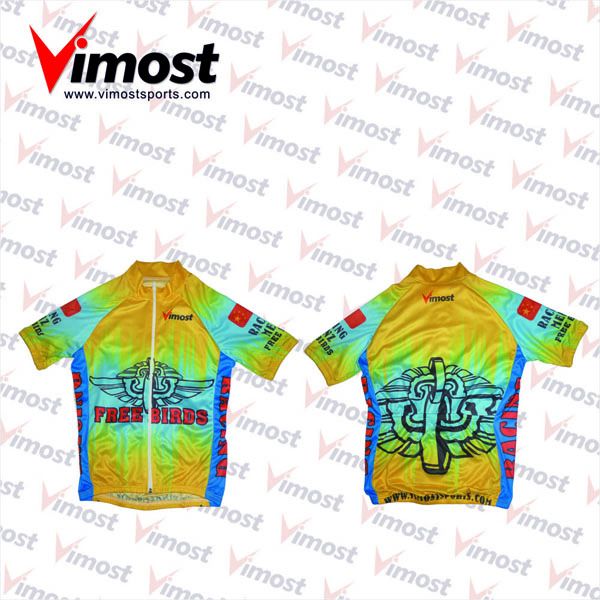 breathable cycling jersey with sublimation