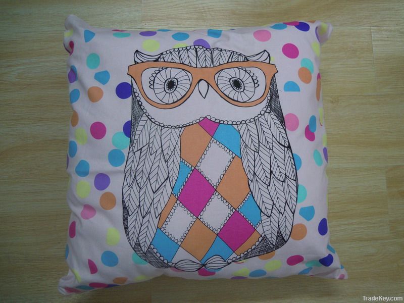 silk screen printing cotton cushion