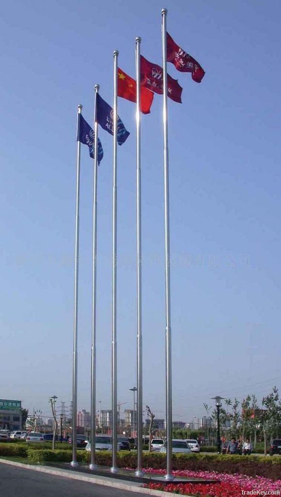22.96~98.40 feet stainless steel advertisement building flag pole