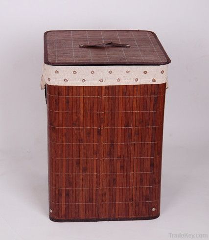 Bamboo Folding Laundry Basket