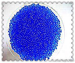 Blue indicating silica gel