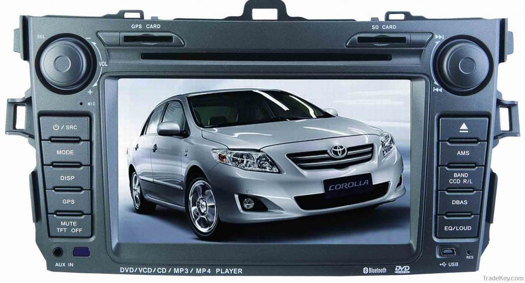 7 inch TOYOTA COROLLA Car DVD player with GPS Navigation, bluetooth