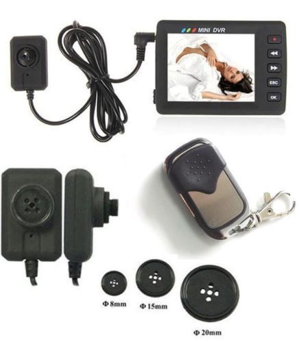 2.5" Angel Eye Spy Mini Button Camera Video Recording System Pocket Video DVR
