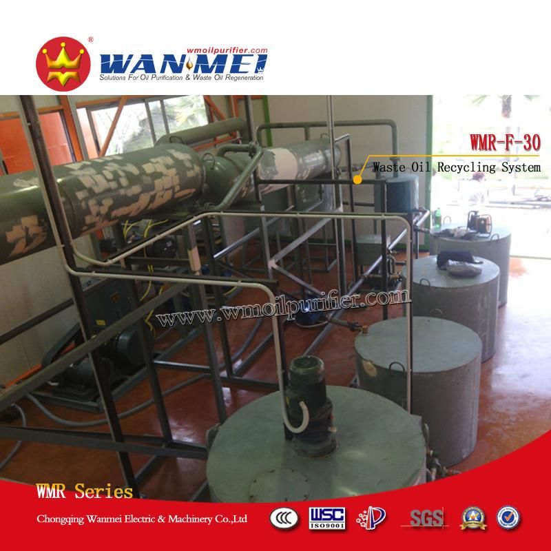 Waste Oil Recycling System by Vacuum Distillation to get Fuel Oil - WMR-F series