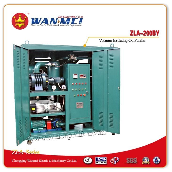 Popular ZLA-200 Double-Stage Vacuum Transformer Oil Purifier