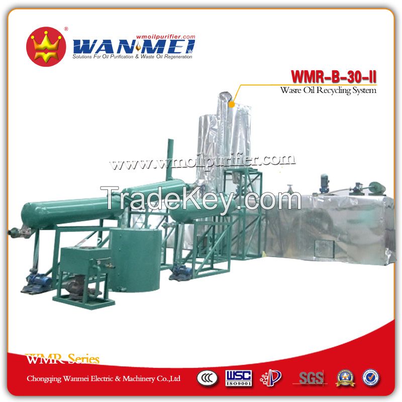 Popular Used Oil Recycling System with Vacuum Distillation Process