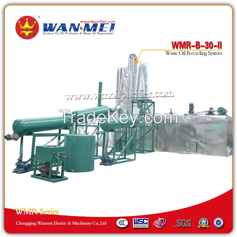 China Used Oil Recycling System with Vacuum Distillation Process