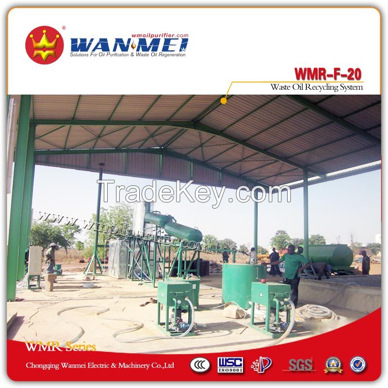 Slop Oil Recycling Plant By Vacuum Distillation - WMR-F Series