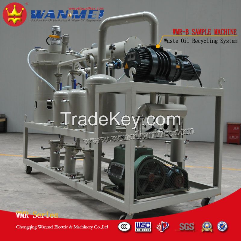 Waste Oil Recycling Plant With Vacuum Distillation Process For Diesel Oil Recovering